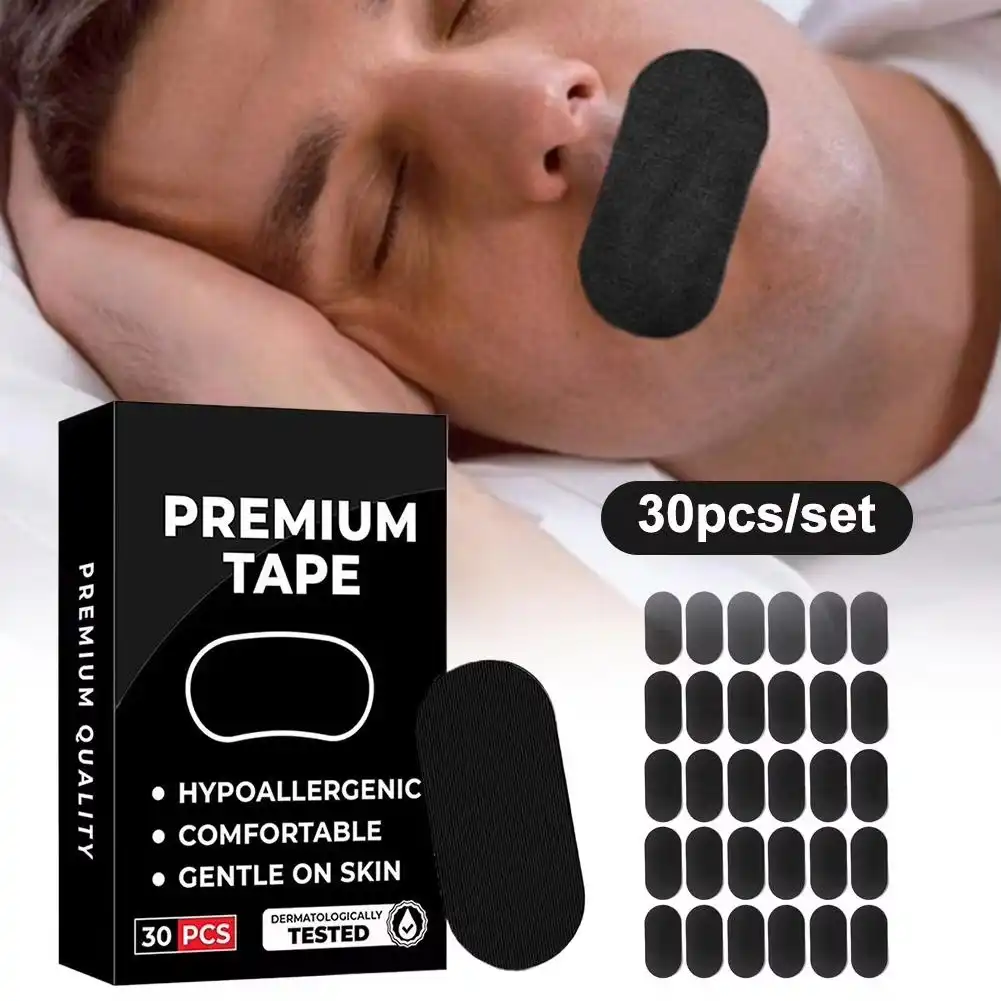 Anti Snoring Sleep Mouth Tape, Best Breathing Nasal Strips Medical Grade Improved Sleeping Snoring Relief
